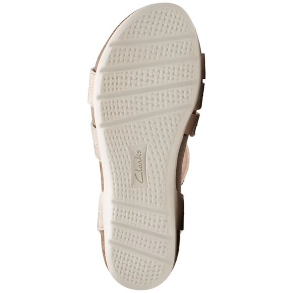 Clarks Women's Calenne Clara Strappy Wedge Sandals Bronze Size 9W - Picture 5 of 5